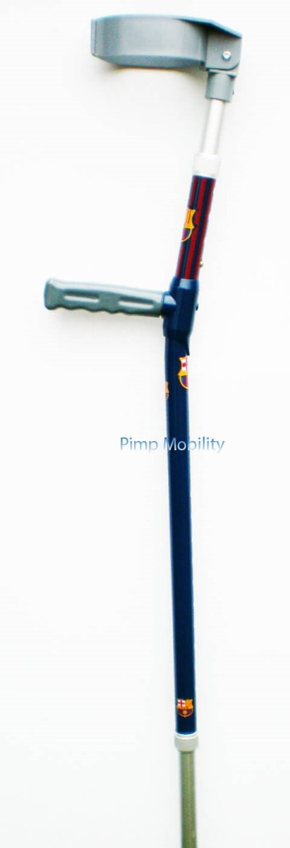 Barcelona Custom Football Team Crutches by Pimp Mobility