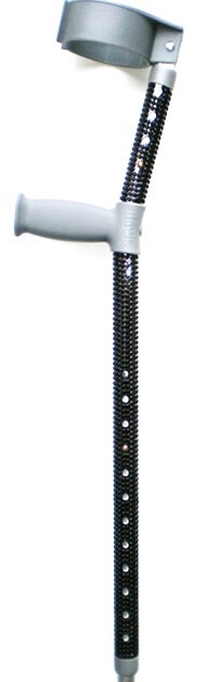 Black Diamante Custom Crutches by Pimp Mobility