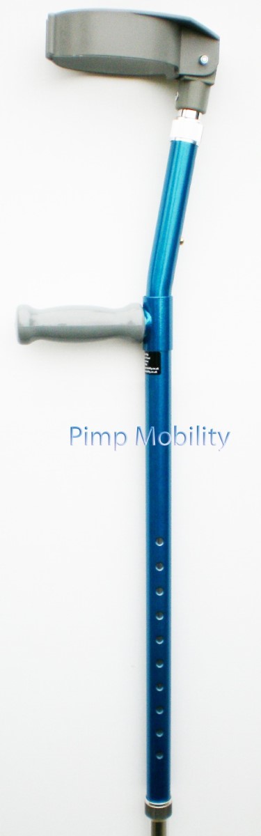 Electric Blue Custom Personalised Crutches by Pimp Mobility