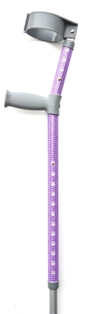Lilac Diamante Custom Crutches by Pimp Mobility