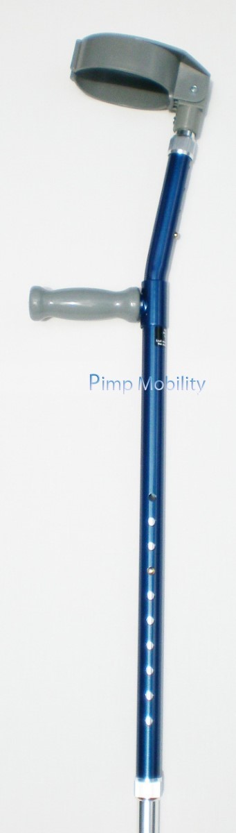 Metallic Blue Custom Personalised Crutches by Pimp Mobility