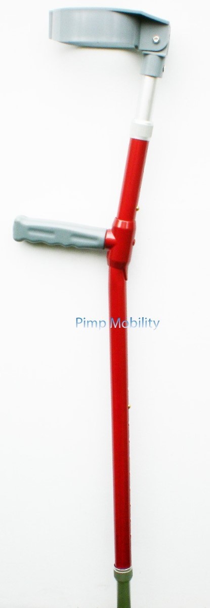 Metallic Red Custom Personalised Crutches by Pimp Mobility
