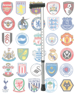 Pimp Mobility Custom Football Team Cane Walking Stick